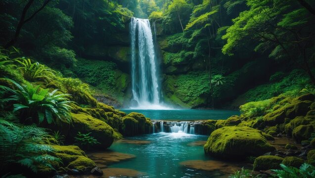 Mac Lean Falls: Scenic Waterfall in New Zealand's Rainforest