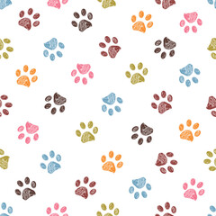 Colorful prints seamless pattern.eps