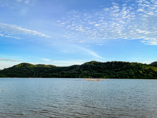 lake and mountains