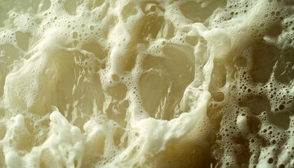 Obraz premium foamy waves rolling up in ocean