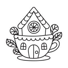 Black & White Designs, Victor Illustration, Line Art, Little Garden Bold Easy Coloring  Book, Little Garden Bold Easy Coloring  Pages, Coloring Book, Coloring Pages, Printable Coloring Pages