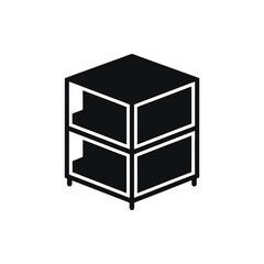 3d rendered illustration of a modern kitchen cabinet