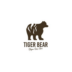 Bear logo design template