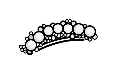 髪飾りのイラスト