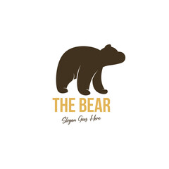 Bear logo design template