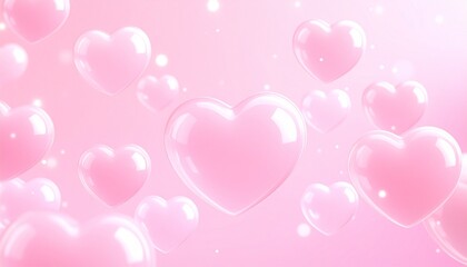 ハートの背景イラスト
