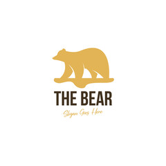 Bear logo design template