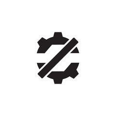 Letter Z gear vector template logo. This Design is suitable for technology, industrial or automotive. Gradient. Gray.