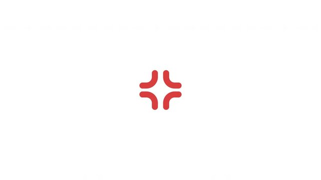 Red anger symbol emoji pulsating 2D cartoon object animation. Anime effect. Emotional pulsing. Frustration, rage, annoyance comic expression animated flat colorful item 4K video isolated on white