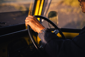 driving a car