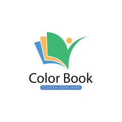 Book education logo template