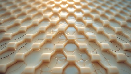 Obraz premium Seamless geometric layout of square tiles with grout lines for minimalist background or design
