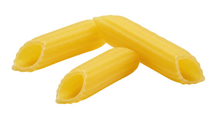 Isolated pasta pieces