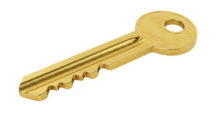 Isolated Golden Key