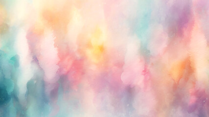 Soft pastel watercolor background dreamy colors