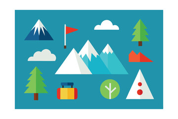 set of vector christmas icons