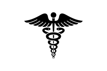 Caduceus medical symbol health care vector graphic