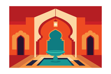 vector illustration of a mosque