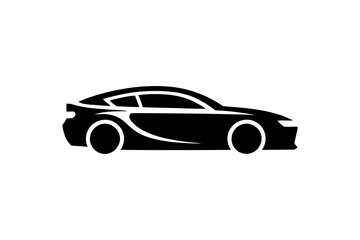 Black car silhouette vector design illustration art