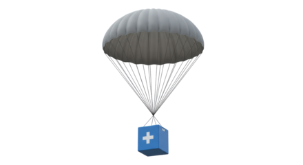 Isolated Medical Aid Parachute