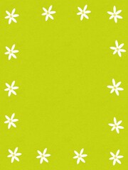 white flowers on green