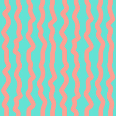 Abstract pattern with wavy lines. Seamless vector striped background for summer design.