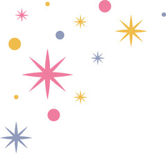 Sparkle colorful birthday decoration