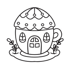 Black & White Designs, Victor Illustration, Line Art, Miniature Garden Bold & Easy Coloring Book, Miniature Garden Bold & Easy Coloring Book, Coloring Book, Coloring Pages, Printable Coloring Pages