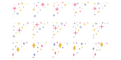 Sparkle colorful birthday decoration