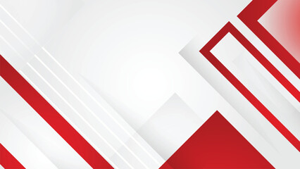 White and Red Minimalist Abstract Background