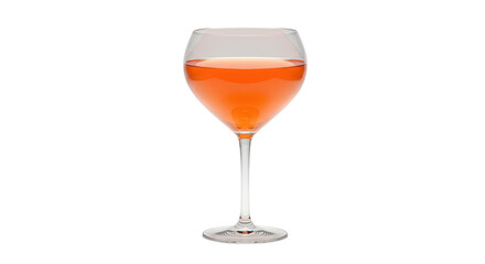 Isolated Glass of Orange Wine