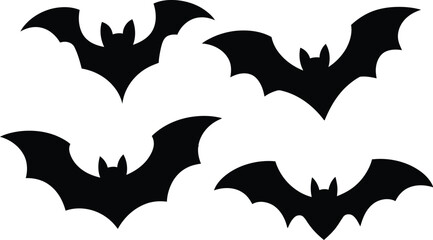 Halloween bat and bats
