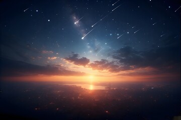 night sky with stars