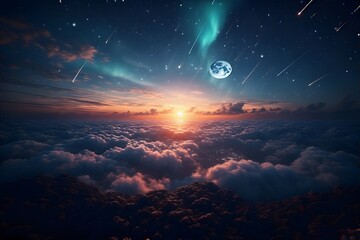 night sky with stars