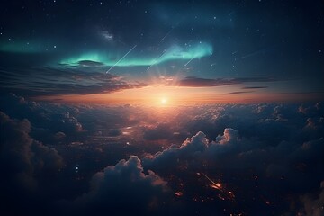 night sky with stars