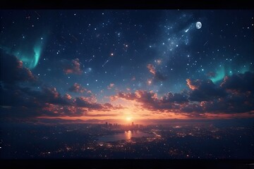 night sky with stars