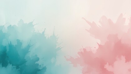 Abstract watercolor paint splatter design.