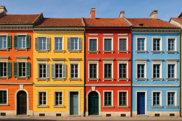 Fototapeta premium Colorful houses in Porto, Italy.