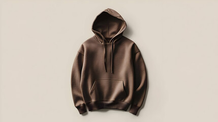 Brown Hooded Sweatshirt