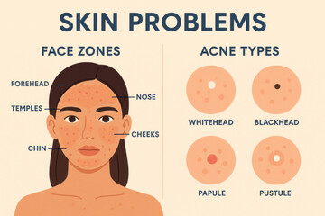 A woman with severe acne, seeking treatment.