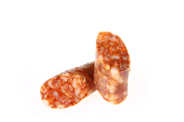 Sausages, isolated on a white background