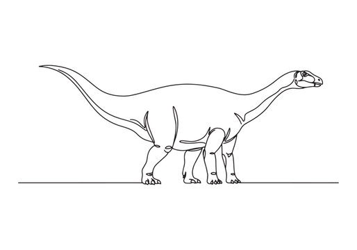 Elegant kronosaurus marine reptile portrait created in continuou