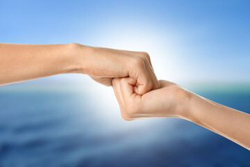 View of beautiful seascape on summer day