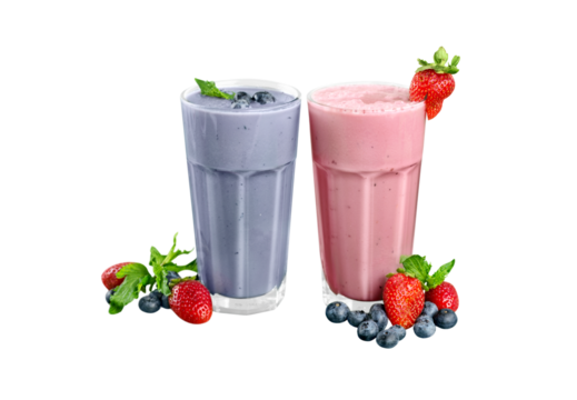 strawberry and blueberry smoothie