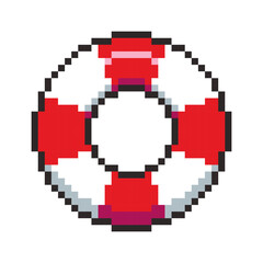 Pixel art float ring game asset design