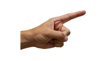 Isolated Hand Pointing Right