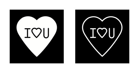 I Love You Vector Icon