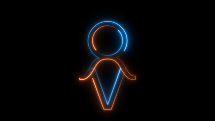 Abstract beautiful people icon illustration background. Man icon background