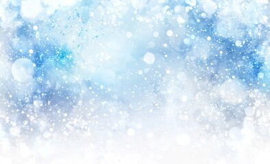 Obraz premium Abstract Winter Background with Blue and White Snow Sparkle