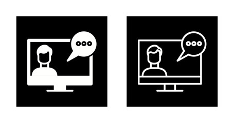 Web Conferencing Vector Icon